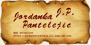 Jordanka Pantelejić vizit kartica
